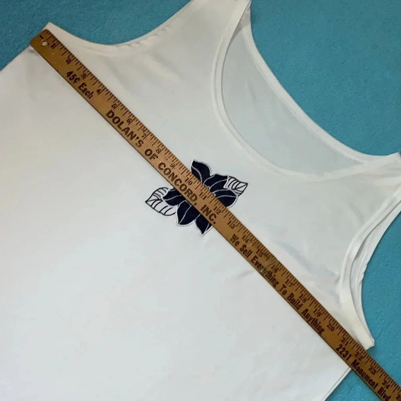 ALFRED DUNNER 2pc set floral collar button up top and embellished tank size 16 - Picture 14 of 15